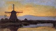 Piet Mondrian The mill at night china oil painting reproduction